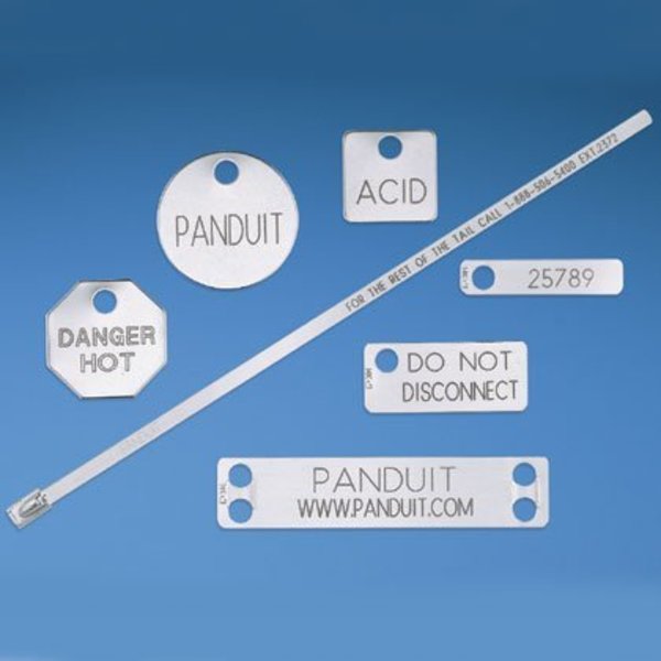 Panduit Marker tag, one hole, 304 Stainless Stee MT350W17-Q-M